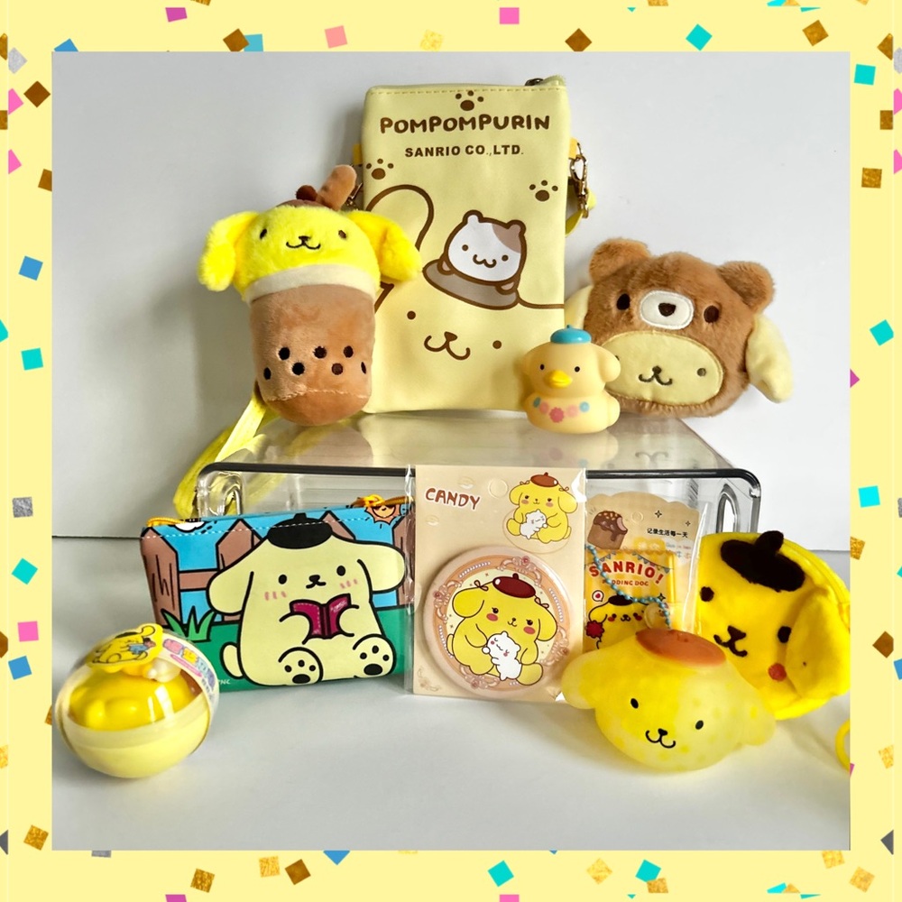 💛(POM0005) Pompompurin Lover’s Adorable 10-Piece Fun Bundle